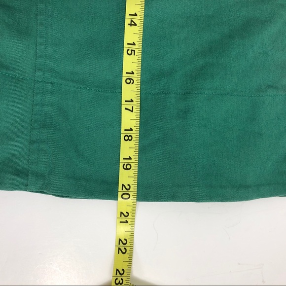 Topshop Green Pencil Skirt Sailor Button Detail 10 - Picture 6 of 7